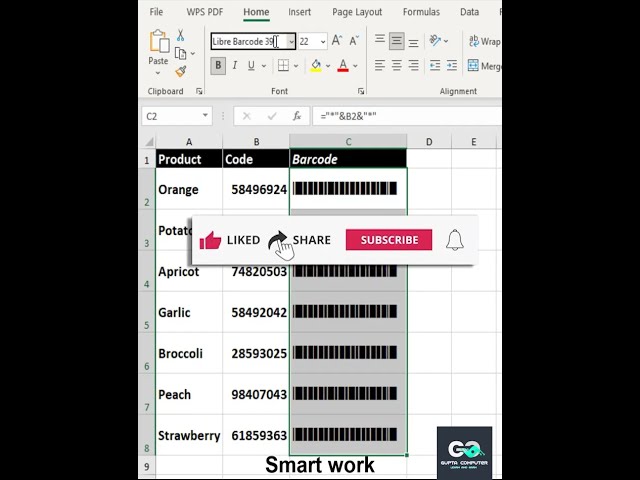 Excel Bar code Mistake  🤯 | Excel Tips & Tricks  #excel #barcode