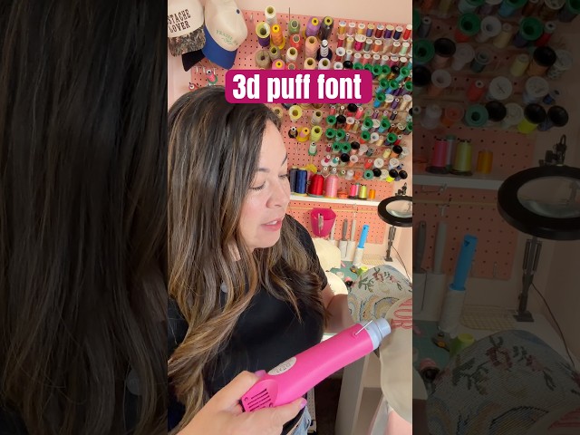 3D PUFF EMBROIDERY FONT FOR HATS. MACHINE EMBROIDERY FONTS.