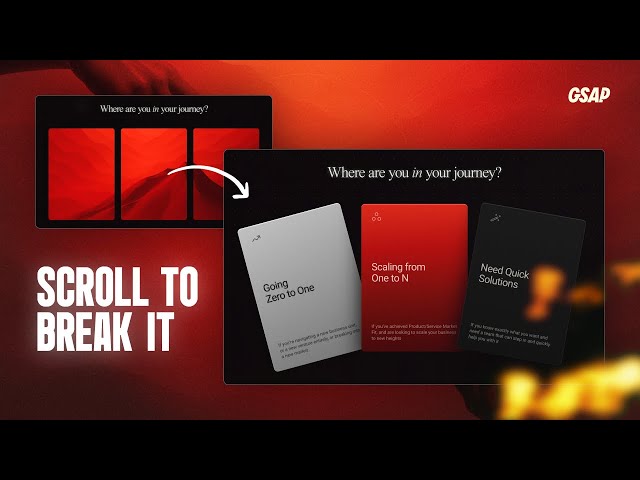 This Scroll Animation Turns One Image Into Three Perfectly Flipping Cards (ScrollTrigger)