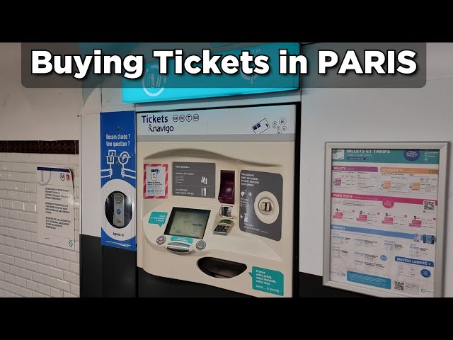 How to buy metro, bus and tram tickets in Paris (France)