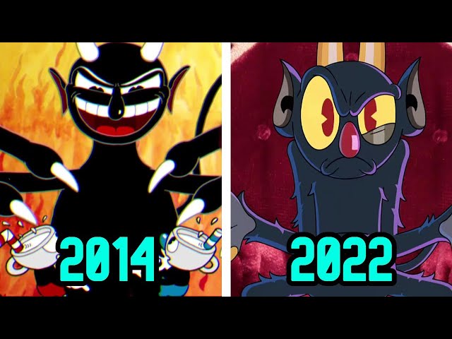 Evolution of The Devil in Cuphead (2014-2022)