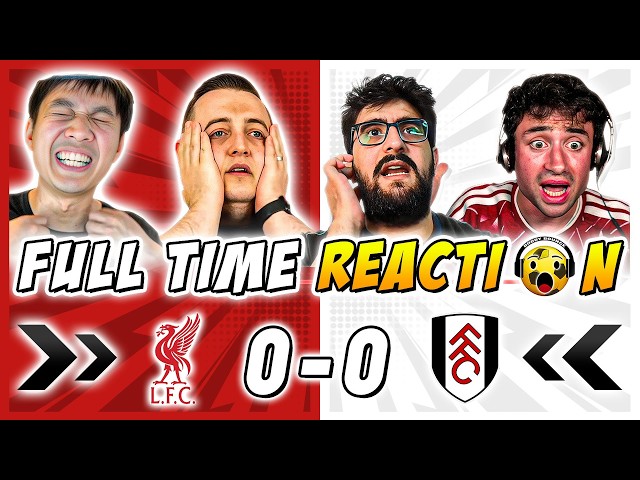 Liverpool Fans MISERABLE 😖 Full Time Reactions to Liverpool 0-0 Fulham | Premier League