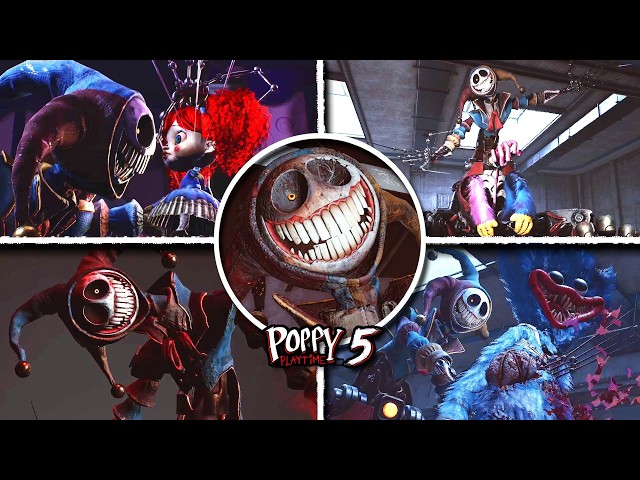 ALL PROTOTYPE Scenes - Poppy Playtime: Chapter 5 Comparison (Showcase)