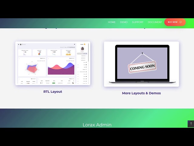 Lorax - Angular 7 Admin Dashboard Template