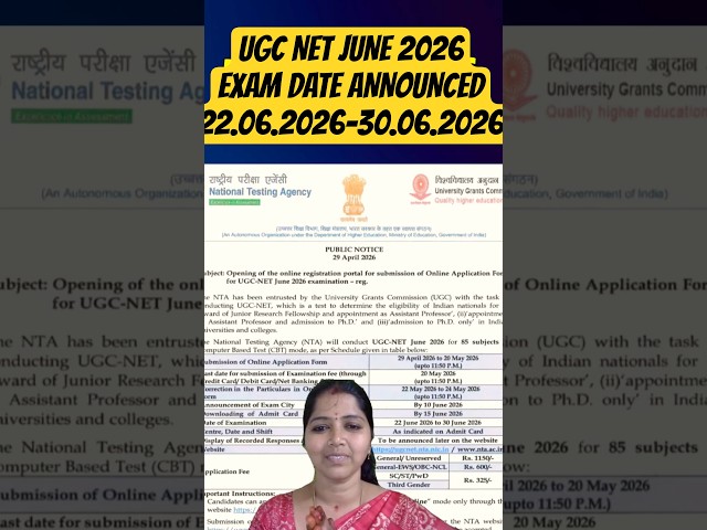 UGC NET JUNE 2026 CRASH COURSE