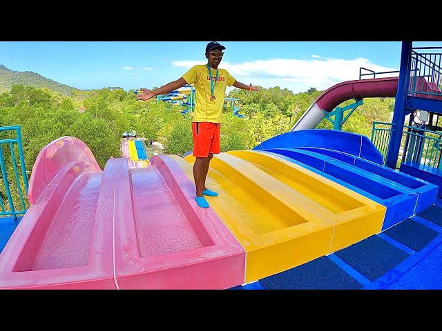 Speed Racer Waterslide - Escape Theme Park (Multi-lane Racer Slide)