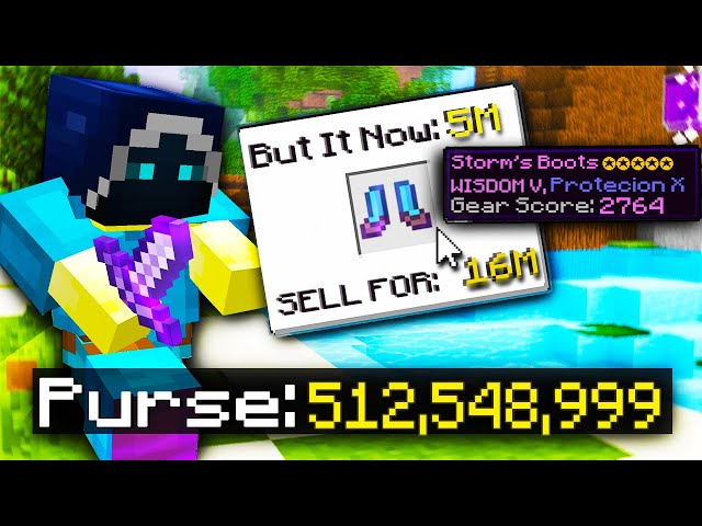 Best Money Making Method for Auction Flipping! *9 MIL Per Hour!* (Hypixel Skyblock)