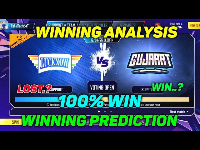 GT VS LSG Winning Prediction 🚀💯Bgmi Cricket League Prediction | Today Bgmi Cricket League Prediction