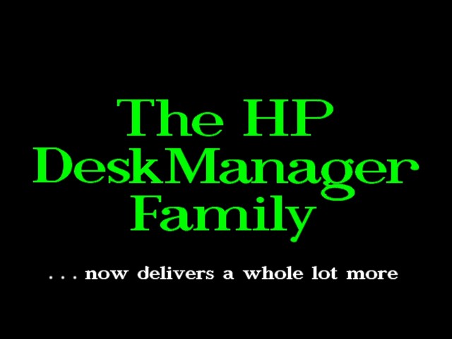 Hewlett-Packard DeskManager Demo - 1992/11