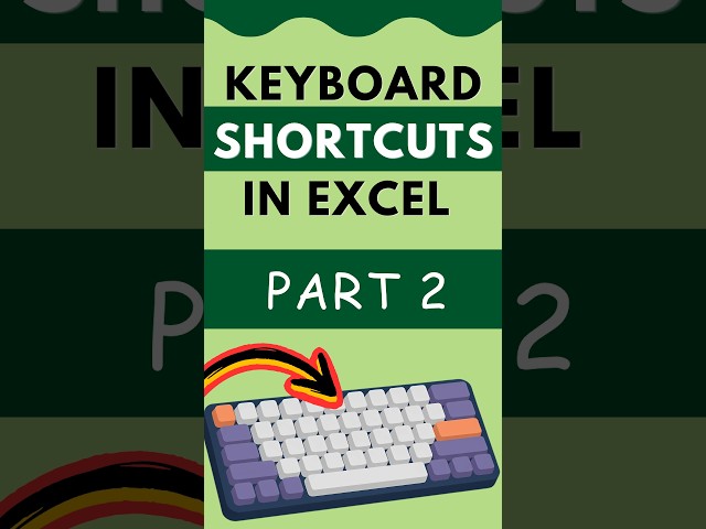 Keyboard Shortcuts in Excel - Part 2  #excel #keyboard #shortcuts   #microsoft