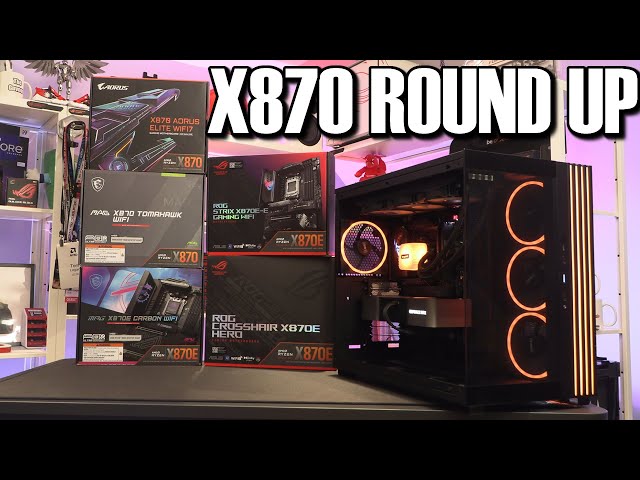 AMD X870 Motherboard Round Up   ROG Hero Strix MSI Tomahawk Carbon Aorus Master Elite
