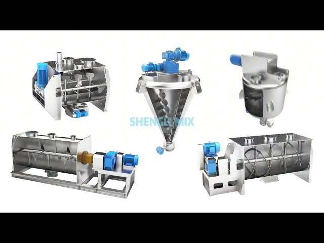 Introduction of shengli mixer machine & powder mixer\ribbon mixer