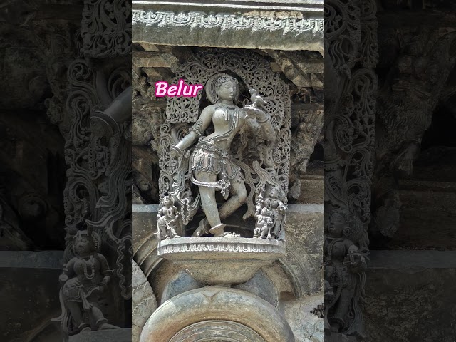 Madanika & The Bird 🐦✨ | Belur’s Beautiful Hoysala Sculpture