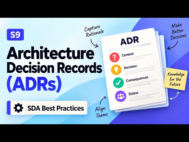 S9 | Architecture Decision Records (ADRs) | SDA Best Practices | Uplatz