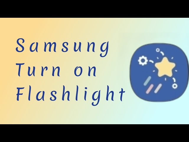 Turn your side button Into a flashlight fast