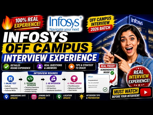 🔥Infosys Off Campus Interview Experience | Infosys Interview round Experience 2026 | Infosys hiring