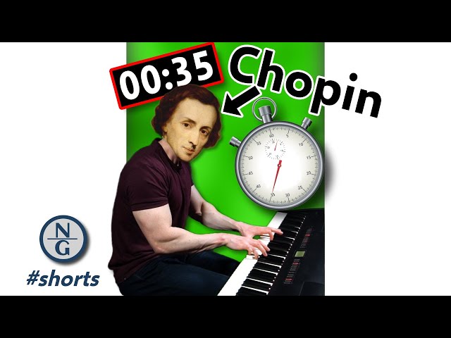 Chopin at a Glance | 35 seconds, 8 pieces you should know #Shorts