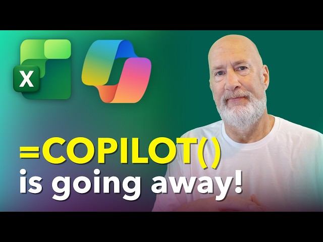 Excel COPILOT() Function Is Going Away: Can Copilot in Excel Replace It?
