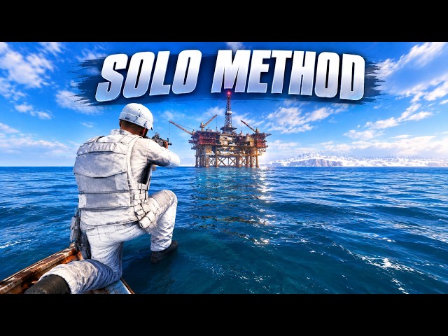I Controlled Large Oil Rig As A Solo - Rust Console Edition