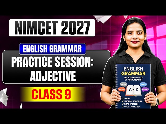 NIMCET 2027 Adjective Practice Session | Vocabulary Series | Class 9