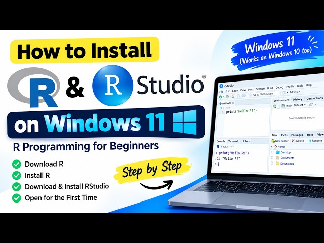 How to Download & Install R and RStudio on Windows