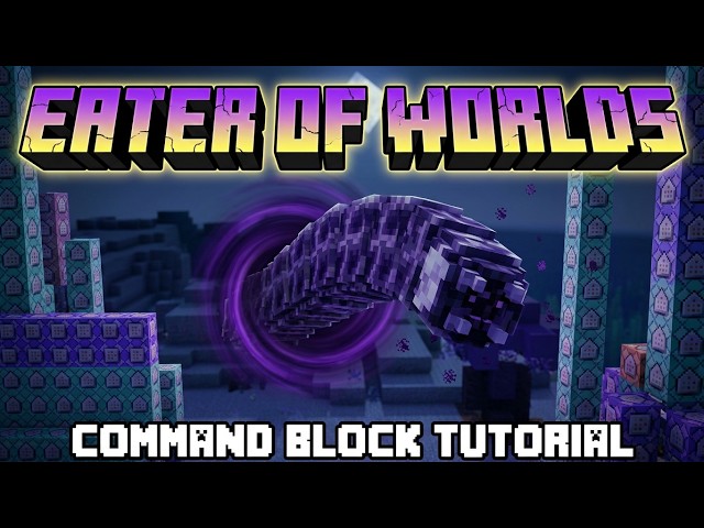 Eater of Worlds in Minecraft Tutorial! (MCPE Commands)