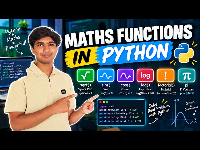 Math Functions in Python | Python tutorial #5