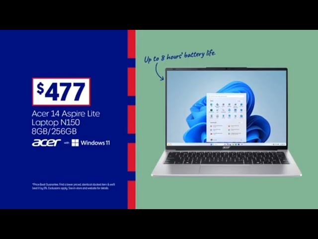 Commercial Officeworks & Laptop (2025) Australian 