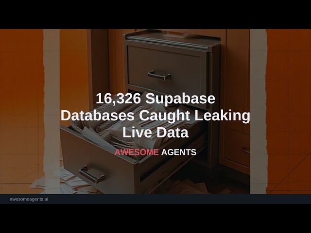 16,326 Supabase Databases Caught Leaking Live Data