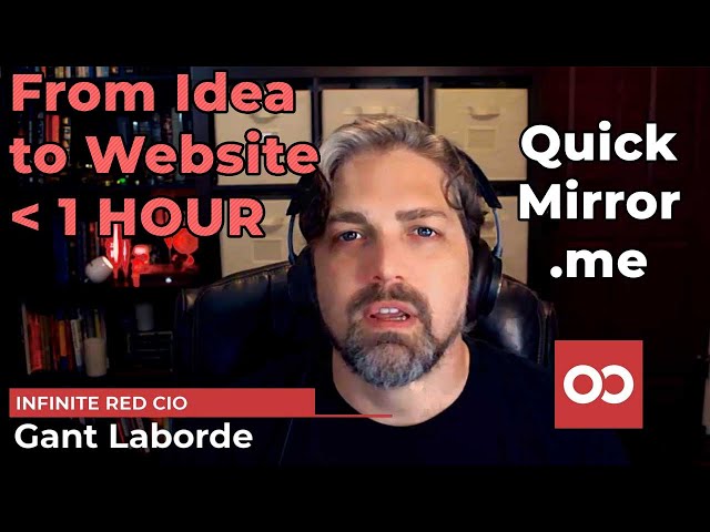 Quick Idea to Website (Livecode) - QuickMirror.me