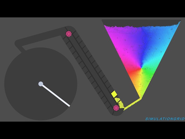 Satisfying Marble Hue Triangle Factory | Unity 4k
