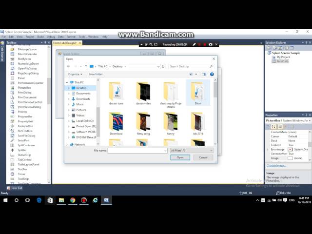 How To Make The Spash Screen With Progressbar Value In VB 2010
