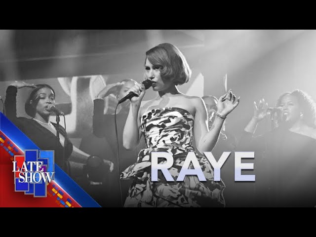 "Click Clack Symphony." - RAYE (LIVE on The Late Show)