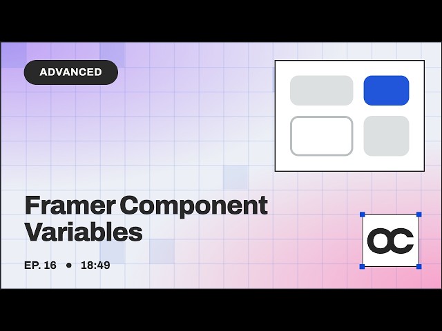 How To Use Framer Component Variables