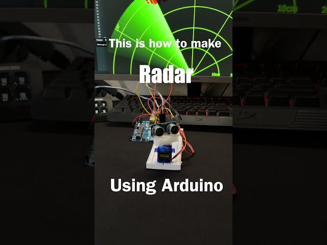 this is how to make a diy radar system  #coding #electronics #project #arduino