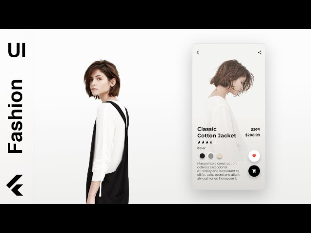 Making a Fancy Fashion App UI with Flutter - Speed Code