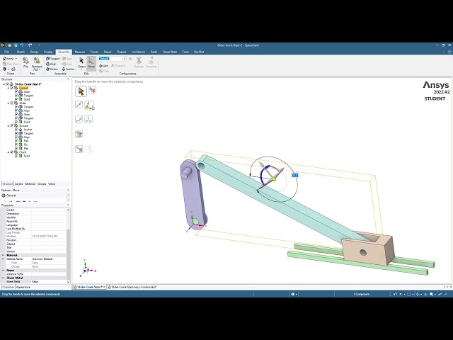 ANSYS SpaceClaim Assemble Mechanism
