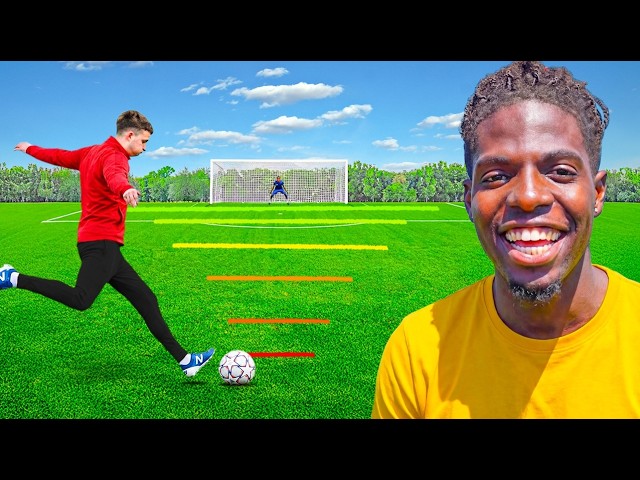 Scoring 1 AMAZING Football Goal From 1-50 Yards!