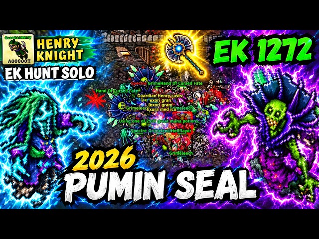 TIBIA: 1272 EK SOLO HUNT PUMIN SEAL (GROUNDS OF DESPAIR) #245