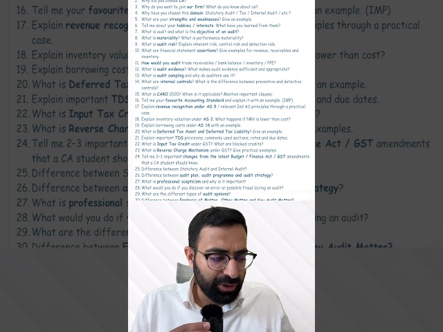 Articleship Interview Questions!