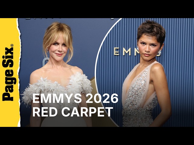 Emmys 2026 red carpet: Zendaya, Nicole Kidman, Meg Stalter and more