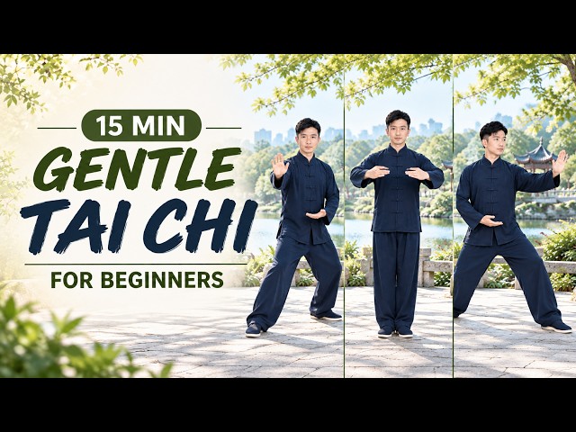 15‑Min Gentle Tai Chi for Seniors & Absolute Beginners | Soft Flowing Routine