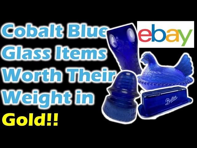 cobalt blue glass worth its weight in gold!