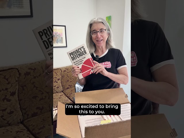 Unboxing Privacy's Defender with Cindy Cohn! #technology #internet