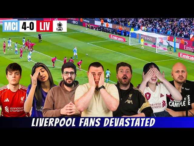 Liverpool Fans in Tears 😭 Mancity 4-0 Liverpool