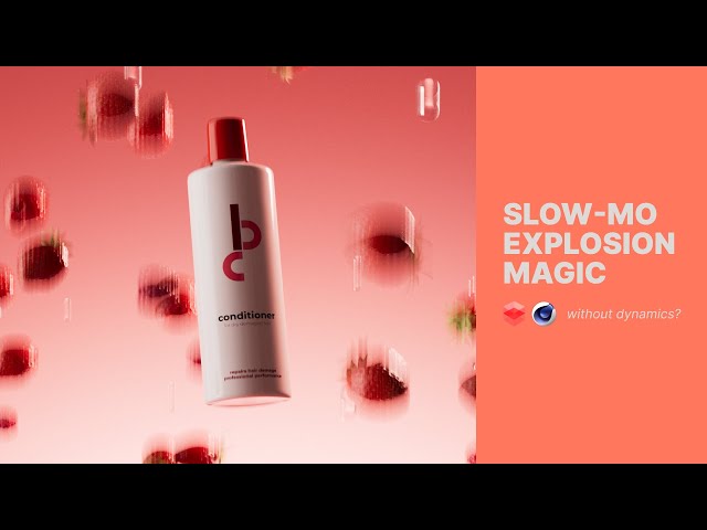 Slow Mo Explosions in C4D without Dynamics (beginner friendly!)