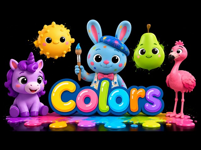Calm Bunny Colors 🌈 | Educational Sensory Video for Babies & Toddlers