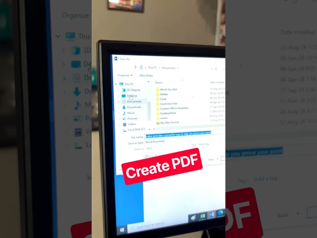 How to Create PDF in Ms Word | Vishal Computer