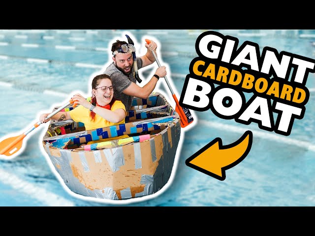 We were in a cardboard boat race!