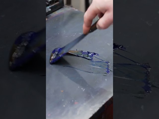 Colour Mixing ASMR | Pantone 639 | Satisfying Ink Blending and Letterpress Printing